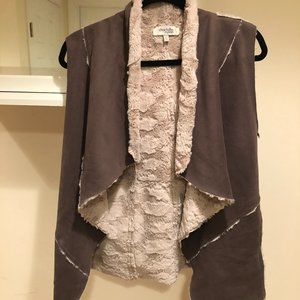 Tan and Brown Fur Vest